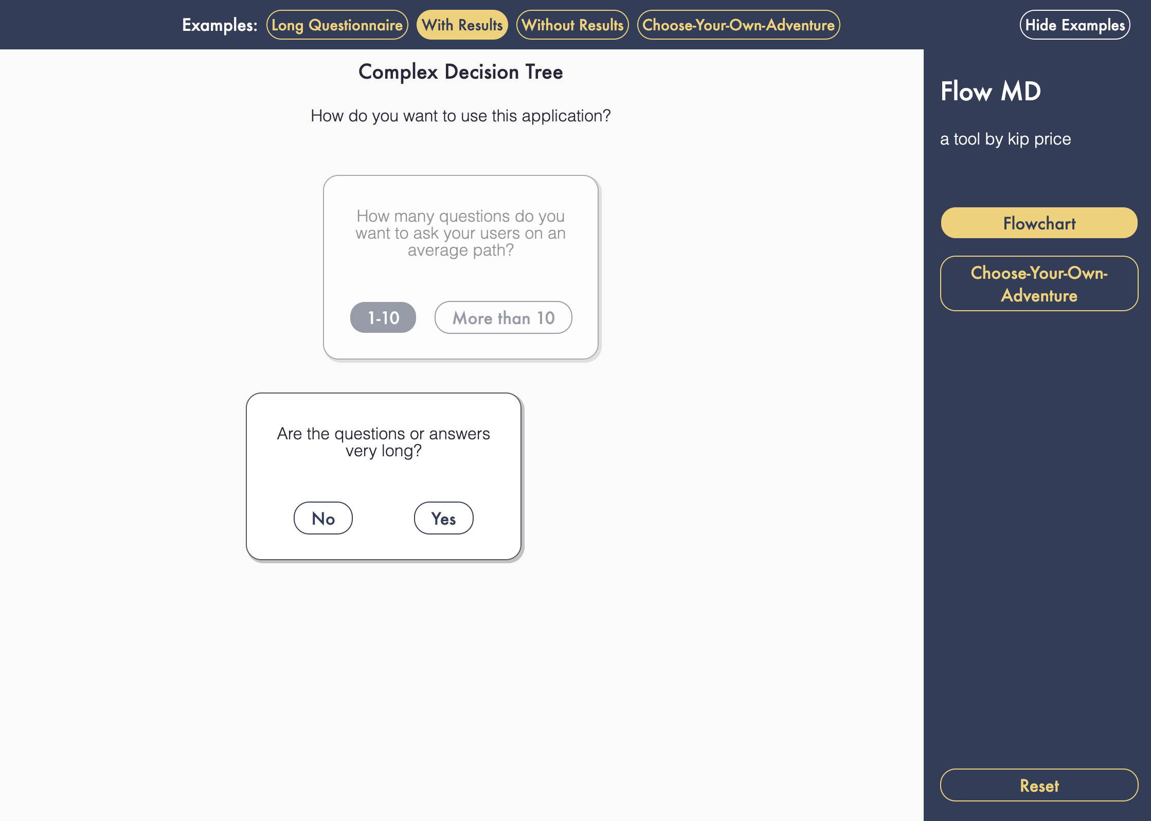 screenshot of Flow MD, a library that can convert markdown into flow charts