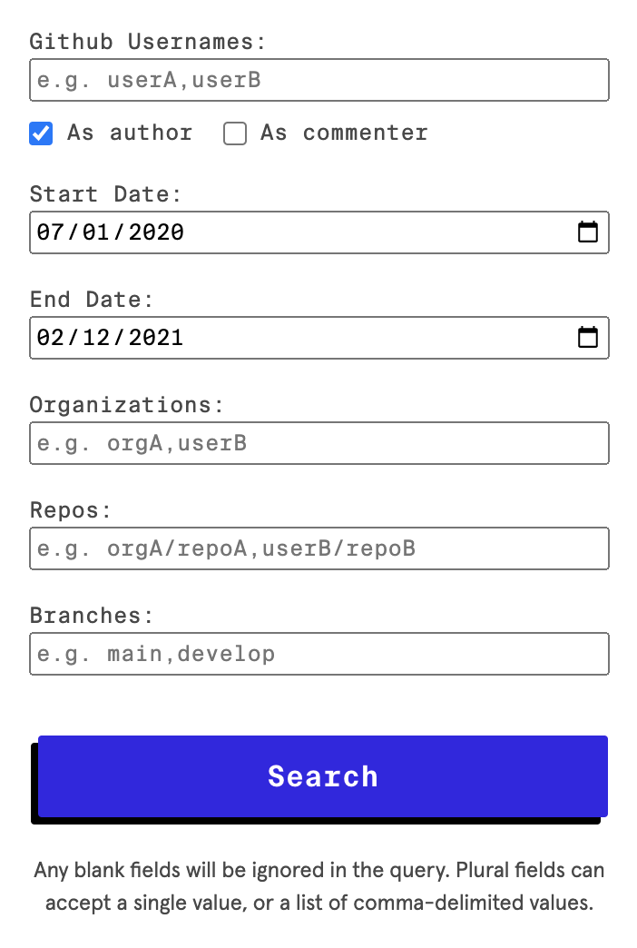 screenshot of GitHub Search, a Chrome extension that allows you to search GitHub
